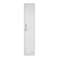 Armoire de rangement avec serrure à clé, design moderne, pour bureau, salle du personnel, vestiaire d'usine