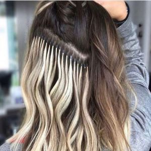 <span class=keywords><strong>Capelli</strong></span> vergini originali uno donatore sottile filo di <span class=keywords><strong>cotone</strong></span> annodato U punta estensione <span class=keywords><strong>capelli</strong></span> due punte per trecce - Product Image 5