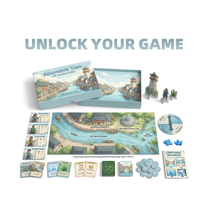 Juego de mesa de estrategia Serene Canal Village con fichas de recursos y cartas de eventos para un juego de mesa competitivo y relajante. - Product Image 2
