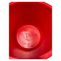 Fût en plastique HDPE rouge de haute qualité avec poignée métallique robuste, conteneur de sécurité incendie pour liquides inflammables, usage en construction