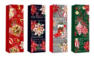 Atacado Único Vinho Garrafa Sacos De Presente Sacos De Presente De Vinho Baratos Personalizados Sacos De Papel De Vinho - Product Image 4