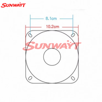 Haut-parleur magnétique carré miniature SUNWAYT SW-PS1 de 4 pouces, 8 ohms, 5 W, haute qualité, pour machine d'arcade (vente en gros)
