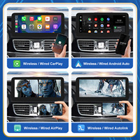 Layar Sentuh Portabel Wireless CarPlay Android Auto Linux untuk Dashboard Mobil Mercedes Benz E Class W212 2009-2016 NTG4.0/4.5/5.0