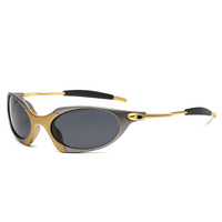 Gafas de Sol Unisex Modernas y Coloridas Estilo Y2K con Montura Metálica y Protección UV400
