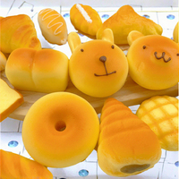 Jouet anti-stress en PU super doux, kawaii, en forme de pain de boulangerie, à rebond lent, cadeau pour les enfants de 5 à 7 ans, unisexe