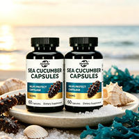 Capsules de Concombre de Mer Séché, Complément Alimentaire, Prix de Gros Usine Chine, OEM, Marque Privée, Extrait de Concombre de Mer, Capsules Dures