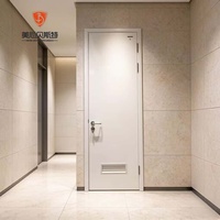 Porte coupe-feu double en acier moderne certifiée Mexin avec structure stable et surface finie pour entrepôt et appartement