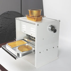Fast Food semi automatico rotondi, rettangolari e quadrati contenitori in alluminio vassoi sigillante elettrico macchina termosaldatrice manuale - Product Image 6