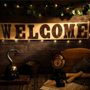 Ретро-слоган на входной двери фабрики, индивидуальный дизайн из нержавеющей стали, декоративная табличка для ванной в стиле фермерского дома - Product Image 4