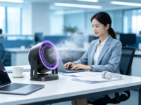 Mini ventilateur rechargeable 3600mAh, portable, à poser sur le bureau ou à fixer au mur, petit ventilateur électrique, charge USB, silencieux, pour la maison et le bureau