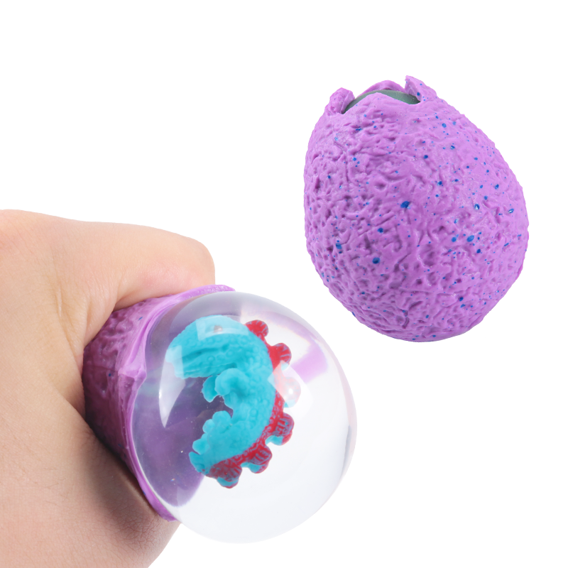 Educational Toys OEM Squeeze Cute Dinosaur Egg Stuffed Animal Toys Soft Stress Relief Fidget Toys for Kids