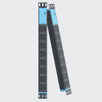 Boîtier en alliage d'aluminium, rack de serveur 19 pouces, PDU, multiprise 8 voies, IP66, courant nominal 16A, accessoires de montage en rack pratiques