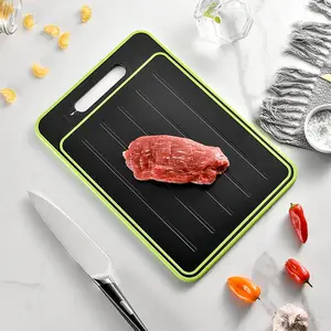 Multifunción equipado con un afilador congelado de descongelación tabla para cortar carne tabla para cortar