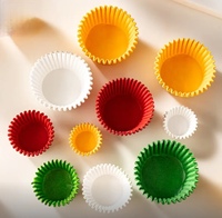 40g de moules à muffins jetables colorés, résistants à la graisse et à l'eau, antiadhésifs