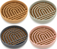 Gamelle anti-étouffement en silicone pour chien, gamelle de voyage pour animaux de compagnie, tapis à lécher facile à nettoyer pour chats