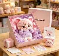 Peluche personnalisée, jouet en peluche doux, poupée de personnage cochon garçon aux cheveux roses, pour cadeau promotionnel, peluche personnalisée