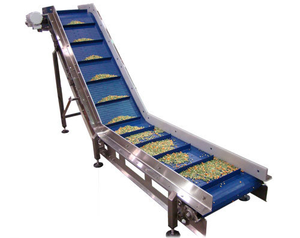 Besparende Ruimtetrillingen Feeder <span class=keywords><strong>L</strong></span>-Vormige Emmerlift Transportband Voor Verticale Verpakkingsmachine Lijnsystemen - Product Image 1