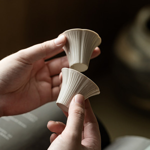 Guanlan Grass Ash Glazed Ceramic Master Cup Cone Shape Porcelain <b>Tea</b> Cup For Kung Fu <b>Tea</b> <b>Set</b> - Product Image 1