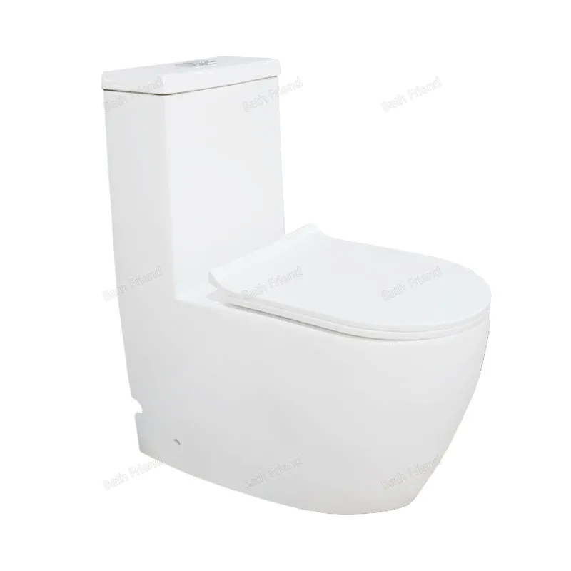 Nouveau Design européen italien toilettes en céramique toilettes sans bords salle de bains siège de toilette une pièce