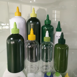 Multi Color PET Plastic Squeeze Oil <b>Bottle</b> With Pointed Nozzle Cap Refillable Dispensing Container For Hair Oil Cooking Sauce - Product Image 2