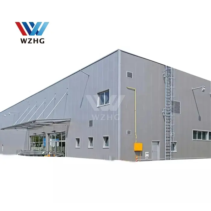 Edificio de fábrica de estructura de acero ligero prefabricado con marco de metal hecho en China