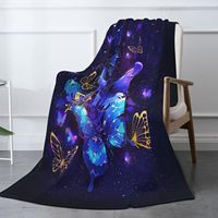 Couverture Papillon Douce et Moelleuse pour Lit et Canapé, Plaid en Polaire, Cadeaux pour Femmes, Hommes, Filles et Garçons