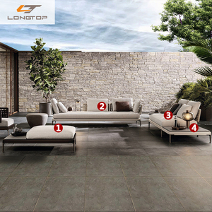 Ensemble <span class=keywords><strong>de</strong></span> canapé d'extérieur en corde tissée à la main pour hôtel Meubles d'extérieur en teck pour <span class=keywords><strong>jardin</strong></span>, terrasse, cour, coussin imperméable en bois massif - Product Image 3