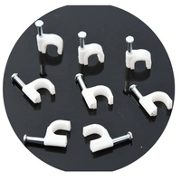 Clips de fixation pour câbles électriques en PE plat et durable, 9 mm