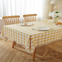 Nappe Premium Robuste Effet Lin à Carreaux Nordiques – Vente en Gros pour Décoration Ferme, Mariage, Hôtel