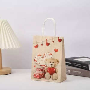 Bolsa <span class=keywords><strong>de</strong></span> Regalo <span class=keywords><strong>de</strong></span> Lujo para el Día <span class=keywords><strong>de</strong></span> San Valentín con Oso <span class=keywords><strong>de</strong></span> Peluche <span class=keywords><strong>de</strong></span> <span class=keywords><strong>Papel</strong></span> <span class=keywords><strong>Kraft</strong></span> en Forma <span class=keywords><strong>de</strong></span> Corazón para Empaque <span class=keywords><strong>de</strong></span> Eventos Sorpresa - Product Image 6