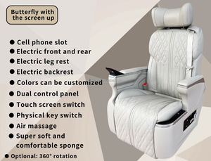 Asiento de Capitán Personalizado Estilo Avión para Van, Camioneta, Autobús, RV, Remodelación Interior de Autocaravanas, Silla Giratoria Reclinable de Lujo - Product Image 6