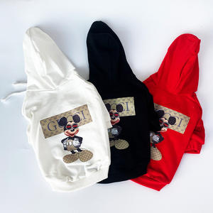 Nueva Sudadera con Capucha para Perro con Estampado en <span class=keywords><strong>Blanco</strong></span> y Negro de Bulldog Francés y <span class=keywords><strong>Schnauzer</strong></span> - Product Image 1