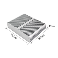 Kotak Aluminium untuk Proyek Elektronik PC Mini Industri, Casing Ekstrusi Aluminium, Desktop Mini ITX, Kotak Aluminium