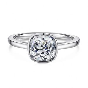 Dylam Classic Minimalist Design S925 <b>Silver</b> Rhodium 18K Gold Plating Polish <b>Solitaire</b> 5A Cubic Zirconia Wedding Engagement <b>Ring</b> - Product Image 1