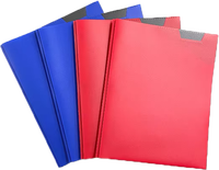Dossiers en polypropylène Tadpole avec étiquette et pochette, dossiers en plastique format lettre, fournitures de bureau, logo personnalisé