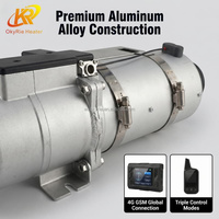 Calentador de Estacionamiento de Agua de Bajo Ruido OkyRie WH-15A 15KW con Arranque Remoto GSM 4G y Precalentamiento de Motor para Camiones en Clima Frío