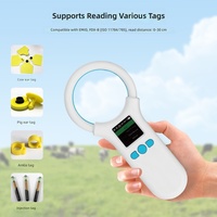 Lector de chips para mascotas W91 1.44 LCD, escáner encapsulado en vidrio, ABS, compatible con tarjetas FDX/EMID de baja frecuencia, 8 cm