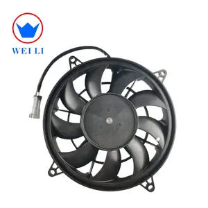 Ventilador sem escovas do condensador para carros, fornecedor chinês, 80W, 12V, 12 polegadas, ventilador de refrigeração 335p