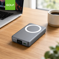 Chargeur mobile magnétique mince en polymère, câble de recharge rapide numérique LCD OEM, PD 20W, batterie externe sans fil 10000mAh, vente en gros