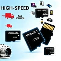 Carte mémoire flash haute vitesse mini 32 Go 64 Go 128 Go avec adaptateur A2 U3 pour appareil photo téléphone