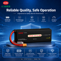Baterai Drone FPV Lipo 4S 10000mAh 15C 15.2V High Discharge Racing Long Range UAV Cell Ringan Berkinerja Tinggi