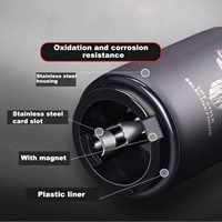 Ouvre-bouteille automatique en acier inoxydable avec récupérateur de capsules magnétique à pression pour vin et bière