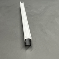 Profilé de plafond à deux canaux avec couvercle en plastique acrylique pour diffuseur d'éclairage en bande