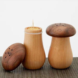 Porte-cure-dents et boîte élégants en bambou écologiques pour la maison et la restauration - Product Image 1