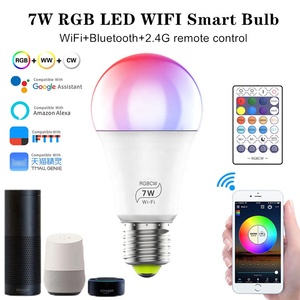Lampadina Smart WIFI Magic Home <span class=keywords><strong>E27</strong></span> <span class=keywords><strong>LED</strong></span> 2.4G RGBCCT Multicolore Dimmerabile Compatibile con Alexa e Google Home per Controllo Vocale - Product Image 2
