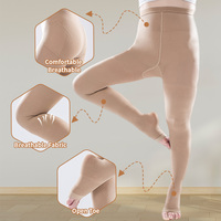 Collants de compression médicale 15-20 mmHg anti-embolie, doux, jusqu'aux cuisses, pour varices et gonflements