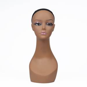Peluca femenina realista de Pvc para maquillaje, pelo con busto y logotipo personalizado, estilo africano y americano, venta al por mayor - Product Image 4