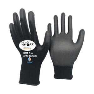 NMSHIELD Guantes recubiertos de PU personalizados Montaje de protección de trabajo Guantes de almacén Guantes De Trabajo - Product Image 1
