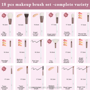 Professionale piccola spazzola conica con manico in legno 1 pz Ros EMF capelli sintetici per il trucco degli occhi personalizzabile singolo pennello scatola regalo - Product Image 4