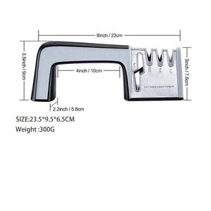 Afilador de Cuchillos Profesional Manual <span class=keywords><strong>4</strong></span> en <span class=keywords><strong>1</strong></span>, Afilador de Acero de Tungsteno de <span class=keywords><strong>4</strong></span> Etapas, Multiusos - Product Image 5